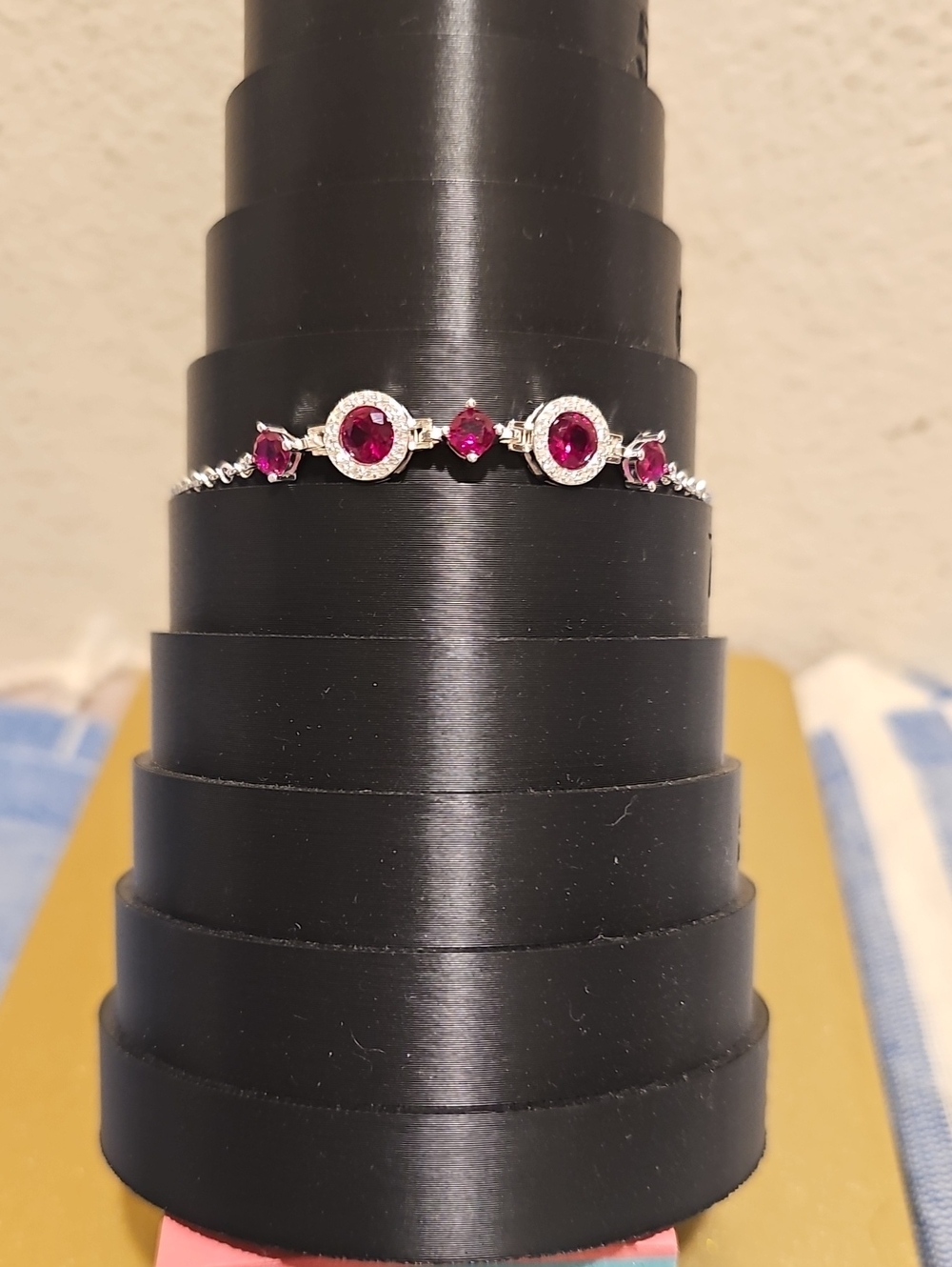 Ruby Red Corundum w/925 sterling silver